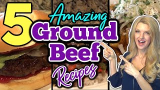 5 MouthWatering GROUND BEEF RECIPES You DONT Wanna MISS GROUND BEEF DINNER RECIPES You Will LOVE [upl. by Uzzi207]