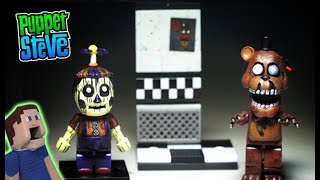 Five Nights at Freddys Mcfarlane Toys Office Hallway PHANTOM BALLOON Boy FNAF Lego Unboxing Playset [upl. by Sidonie]