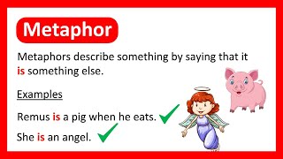 What is a METAPHOR 😇 Learn with Examples [upl. by Roinuj]