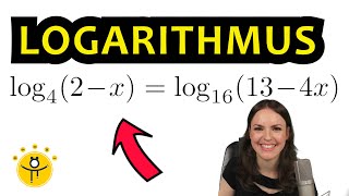 Logarithmusgleichung lösen – LOGARITHMUS Gleichung nach x auflösen Basiswechsel [upl. by Gervase]