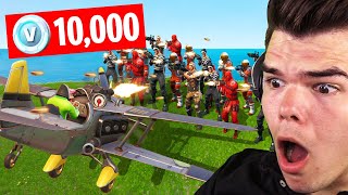 MOST KILLS WINS 10000 VBUCKS Fortnite Plane Challenge [upl. by Jacinthe]