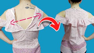 Perfect trick a how to make a dress upsize quickly and easily [upl. by Enybor]