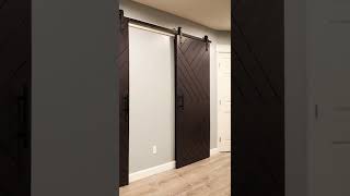 Modern barn door build and install [upl. by Asilla]