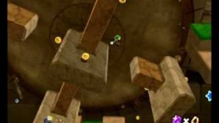 Super Mario Galaxy 2  Clockwork Ruins Galaxy  The Ledge Hammer Trap  2371 [upl. by Worsham]