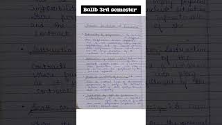 Doctrine of Frustration ICA ballb law notes ccsunversity [upl. by Ruckman]