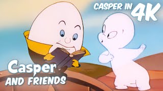 Casper Meets Humpty Dumpty 🥚📖  Casper and Friends in 4K  75 Minute Compilation  Cartoons [upl. by Ellenahs20]