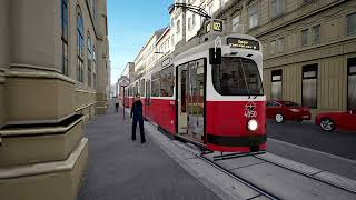 TramSim Vienna U2Z Bösendorfer Straße  Schottenring E2 [upl. by Massab641]