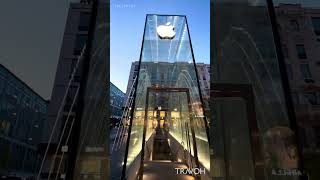 Heres To The Crazy Ones  Steve Jobs  Apple Piazza Liberty  Milan Italy  4K HDR Travel shorts [upl. by Eegnat]