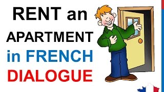 French Lesson 61  Rent an apartment or a house  Formal Dialogue Conversation  English subtitles [upl. by Idell]