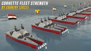 Corvette Fleet Strength by Country [upl. by Enovad]