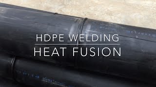 HDPE pipe welding using Heat Fusion [upl. by Nnagrom]