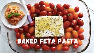 Baked Feta Pasta Recipe  NO CHERRY TOMATOES [upl. by Mialliw]