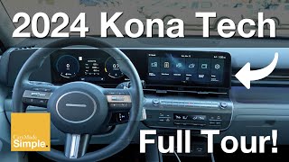 2024 Hyundai Kona 123quot Digital Cluster  Infotainment  Full Tour [upl. by Beach]