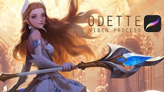 Odette  speed painting Timelapse [upl. by Nirra]