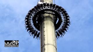 Scream Heide Park Soltau  Off Ride  Gyro Drop  Free Fall Tower [upl. by Phyl634]