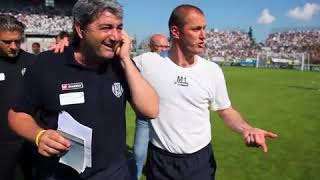 Litigio tra PierPaolo Bisoli e Mancini a Piacenza durante la festa Promozione [upl. by Murrell]