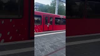 Bonn tram arriving at Olof Palme Alleetrainspotting tramspotting [upl. by Nwahsad]