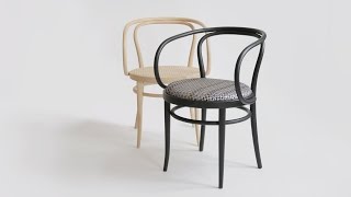 Thonet reinterprets classic bentwood 209 chair with Bolons Villa La Madonna material [upl. by Scrivens]