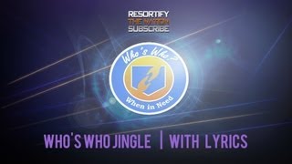 Whos Who Perk Jingle WITH On Screen Lyrics [upl. by Larsen]