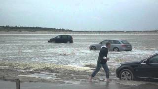 Hochwasser Flut Nordsee StPeter Ording part 2 [upl. by Martijn]