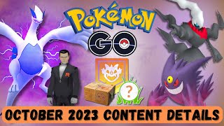 NEW October 2023 Content Coming to Pokémon Go [upl. by Neehs335]