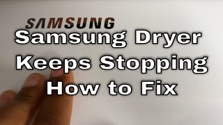 Easy Fix for Dryer Not Starting  how to REPAIR amp Troubleshoot not turning on Whirlpool Admiral￼ [upl. by Banwell]