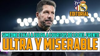 SIMEONE TOCA FONDO ECHANDO LA CULPA A COURTOIS DE LOS MECHERAZOS Y JUSTIFICANDO AL FRENTE [upl. by Ariayek794]