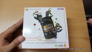 Sony Ericsson Live with walkman android phone unboxing [upl. by Elspeth]