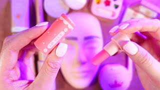 asmr wooden makeup on mannequin 💄 [upl. by Hadeehsar]