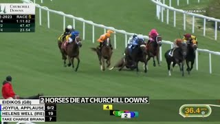 Horse deaths 4 in 6 days mar the start of Kentucky Derby week at Churchill Downs [upl. by Amathiste]