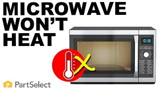 Microwave Troubleshooting How to Diagnose a Microwave That Wont Heat  PartSelectcom [upl. by Lockwood651]