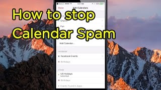 How to Stop iCloud Calendar Spam [upl. by Einnoj]