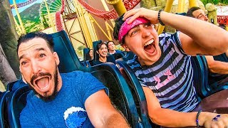 OVERNIGHT AT AMUSEMENT PARK w Sam Colby Corey amp Jake Webber [upl. by Asir]