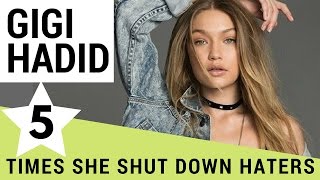 Top 5 Times Gigi Hadid SHUT DOWN Her Haters  Hollywire [upl. by Skylar]