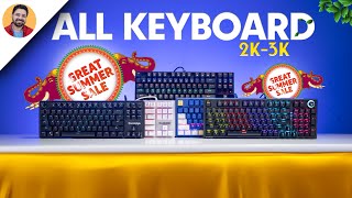 Top 5 Best Mechanical Gaming Keyboards Under 3000 in 2024 Amazon Great Summer Sale [upl. by Enened19]