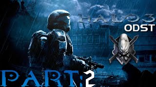 Npcs cant shoot  Halo 3 ODST legendary Part 2 [upl. by Acimehs]