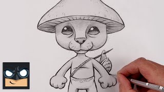 How To Draw Smurf Cat 🐱 Sketch Tutorial [upl. by Hgielanna]