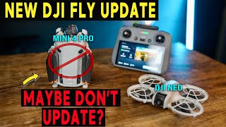 NEW DJI FLY UPDATE  DJI Mini 4 Pro  Neo  NEW FIRMWARE Update [upl. by Opportuna]