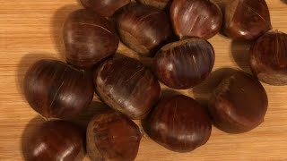 Roasting Chestnuts in the Microwave  Super Quick and Easy [upl. by Osicran]