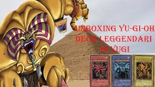 Unboxing Yu Gi Oh Deck Leggendari di Yugi Divinità egizie Exodia il proibito [upl. by Rafael]