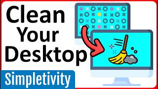 How to Clean Up Your Desktop amp Taskbar Windows 11 [upl. by Llertnor]