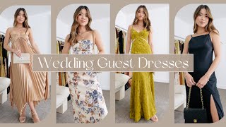 15 WEDDING GUEST DRESSES  Spring amp Summer Wedding Guest Dress Outfit Ideas amp How to Style Them [upl. by Kreda]