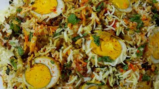 Hyderabadi Egg Dum Biryani RecipeEgg Biryaniহায়দ্রাবাদি ডিম দম বিরিয়ানি রেসিপিডিম বিরিয়ানি। [upl. by Elisha486]