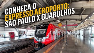 Como ir de trem de SÃO PAULO AO AEROPORTO INTERNACIONAL DE GUARULHOS  Expresso Aeroporto da CPTM [upl. by Robet911]