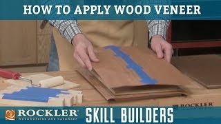 How to Apply Wood Veneer  Rockler Skill Builders [upl. by Claudina]