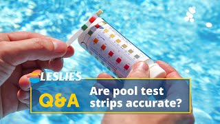 QampA Are Pool Test Strips Accurate  Leslies [upl. by Maleki]