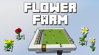 Minecraft Short Flower Farm Read desc [upl. by Eustis]