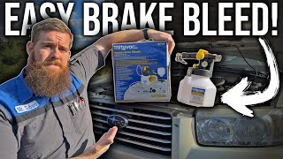 Subaru Forester Brake Bleed Easy Solo DIY With The MityVac MV7135 Vacuum Brake Bleeder Kit [upl. by Atiloj586]