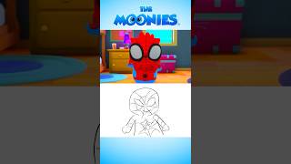 Animation Vs Animatics 💙✏️  Sunflower  Post Malone Cover By The Moonies 🌻 shorts [upl. by Anetsirhc747]