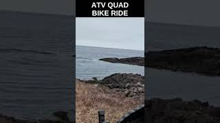 Bike Quad Ride Along Shores of Atlantic Ocean Newfoundland Canada shorts shortsviral shortsvideo [upl. by Modesta135]